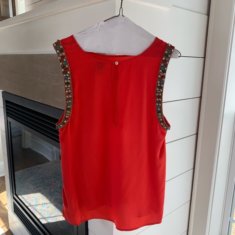 Haute Hippy Silk blouse with jeweled bordering. Size small.